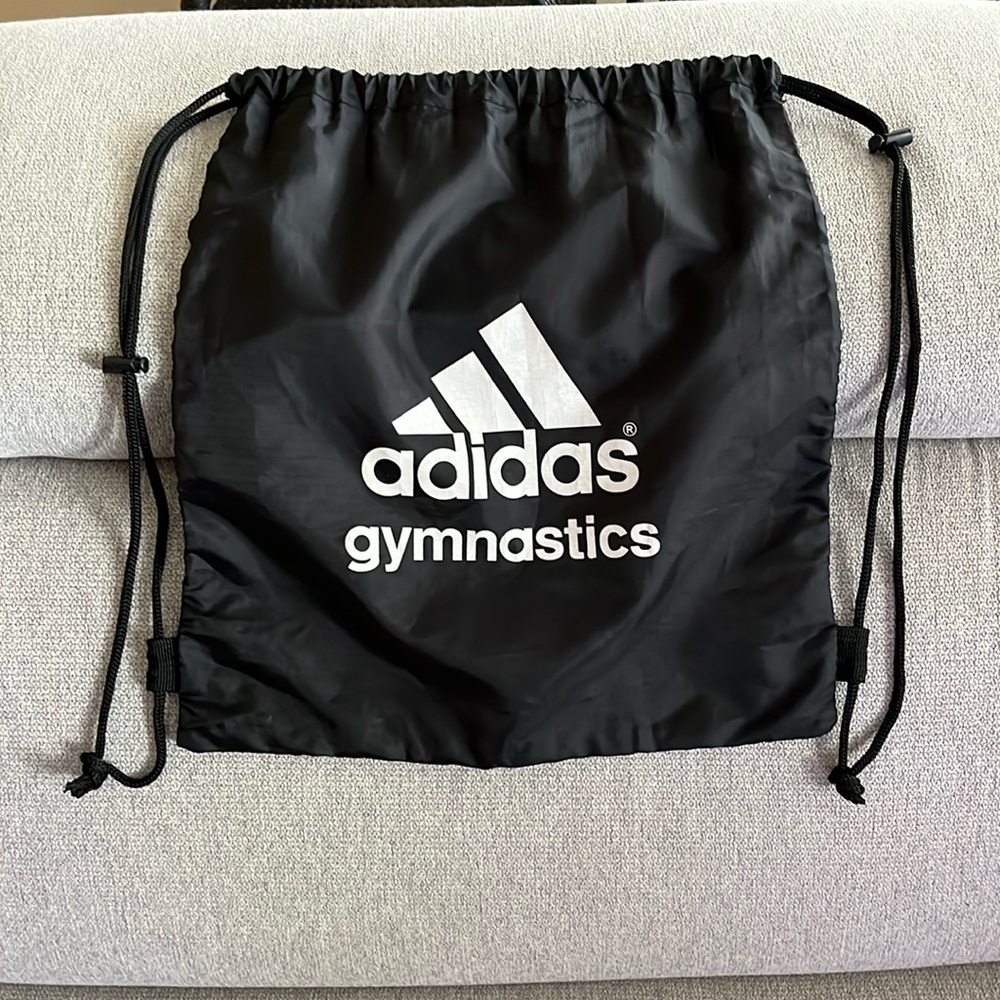 Adidas Gymnastics Drawstring Backpack • Black/White • One Size